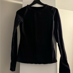 Alo Black Long Sleeve Top